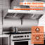 Hotte de cuisine à conduit VEVOR en acier inoxydable-93814342