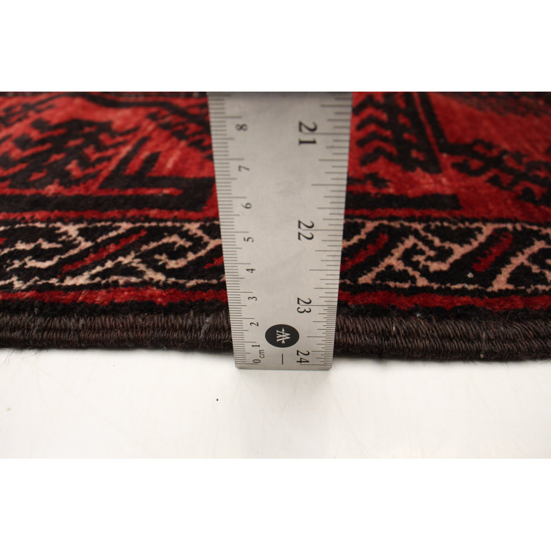 Macaluso One-of-a-Kind Rectangle 4' X 8' New Age Wool Area Rug in Black