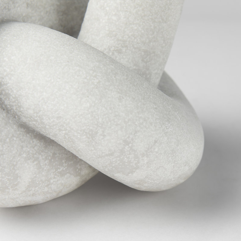 Sculpture Artiana, H 9 po x l 7 po x P 6 po, Blanc