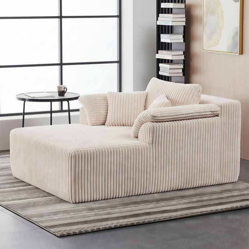 Chaise longue d'intérieur, Beige