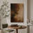 Rich Dark Brown and Warm Golden Brown Blended Wall Accent – Pictures Framed Canvas Print Wall Art-713094547-713094546