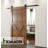 Black Rustic Arrow Design Non-Bypass Single Track One Door Hardware Kit-33311656