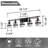 5-Light Bathroom Vanity Light with Clear Glass Shades, Matte Black Wall Light Fixture-1349768772