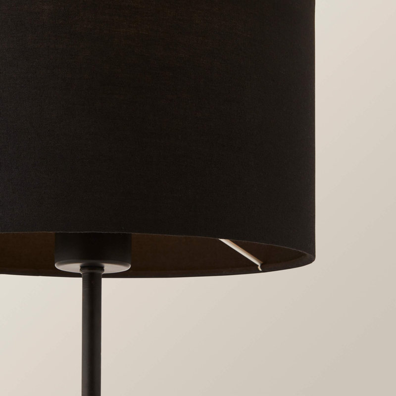 Denizhan Metal Table Lamp, Black