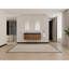 Meuble-lavabo mural 60 po avec lavabo, lavabo en résine noire à double rebord épais, ensemble KD-1440357564-1440357566