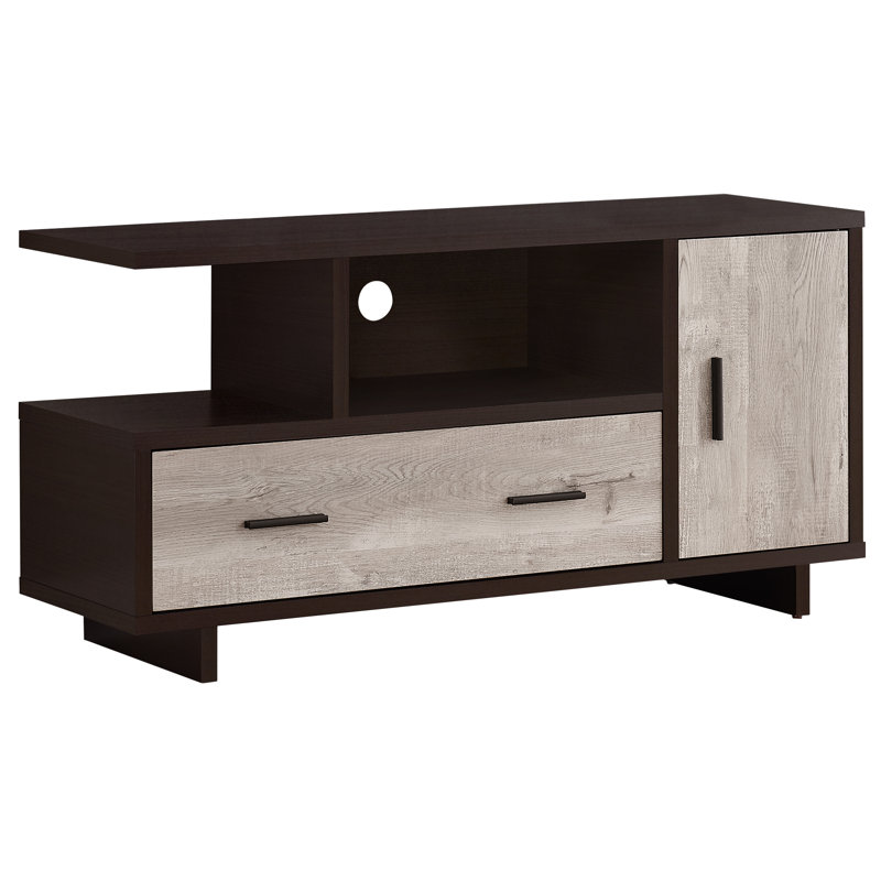 Meuble télé pour téléviseur de 50 po ou moins Nuss, Cappuccino / taupe