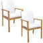 Ensemble de 2 chaises d'extérieur Rodanthe Acacia