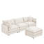 Canapé modulaire Boneless, ensemble de canapé en forme de L pour le salon, canapé à 3 places confortable avec repose-pieds mobile-428407615-410020730
