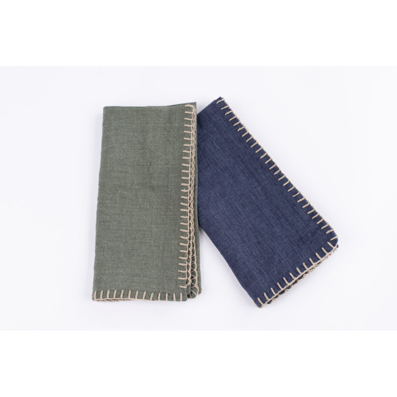 Handmade Dining Linen Set, Blue