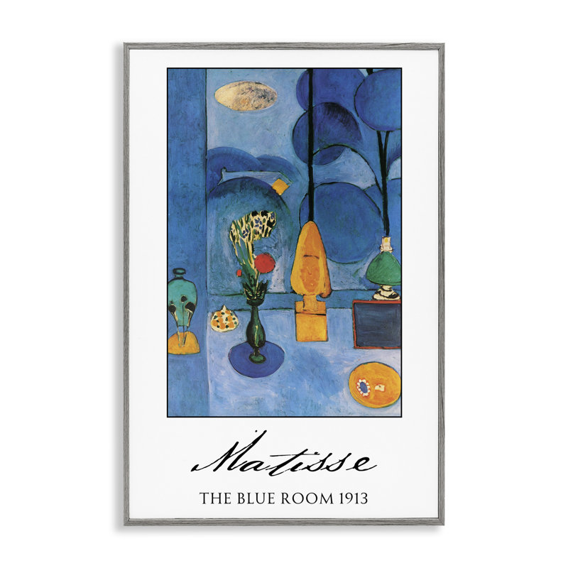 Estampe numérique Matisse The Blue Room, design par Vintage Hustle, H 24 po x l 16 po, Estampe numérique Farmhouse