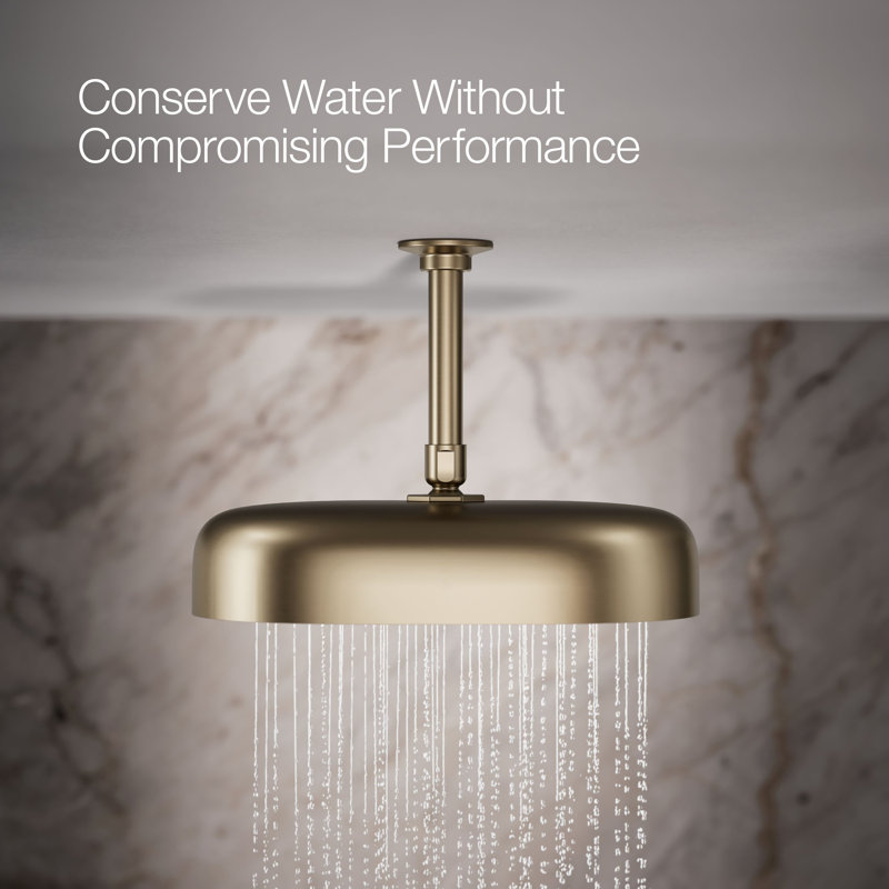 Statement™ 1.75 GPM Oblong 12 in. Rainhead with Katalyst Air-Induction Technology, Vibrant Brushed Bronze