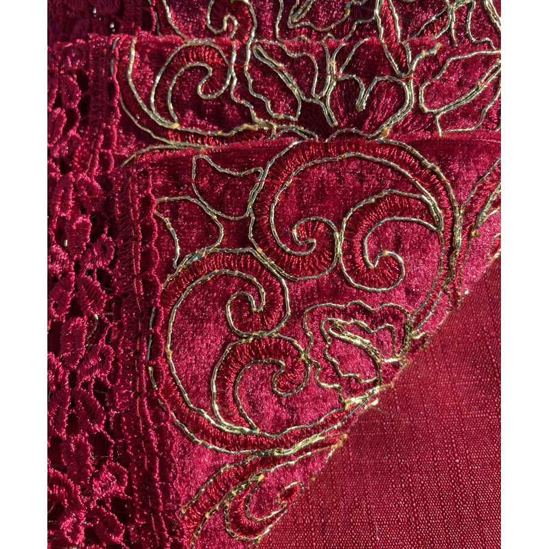 Jamarra Kitchen Curtain, Red