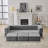 Convertible Sectional Sofa With Ottomans
