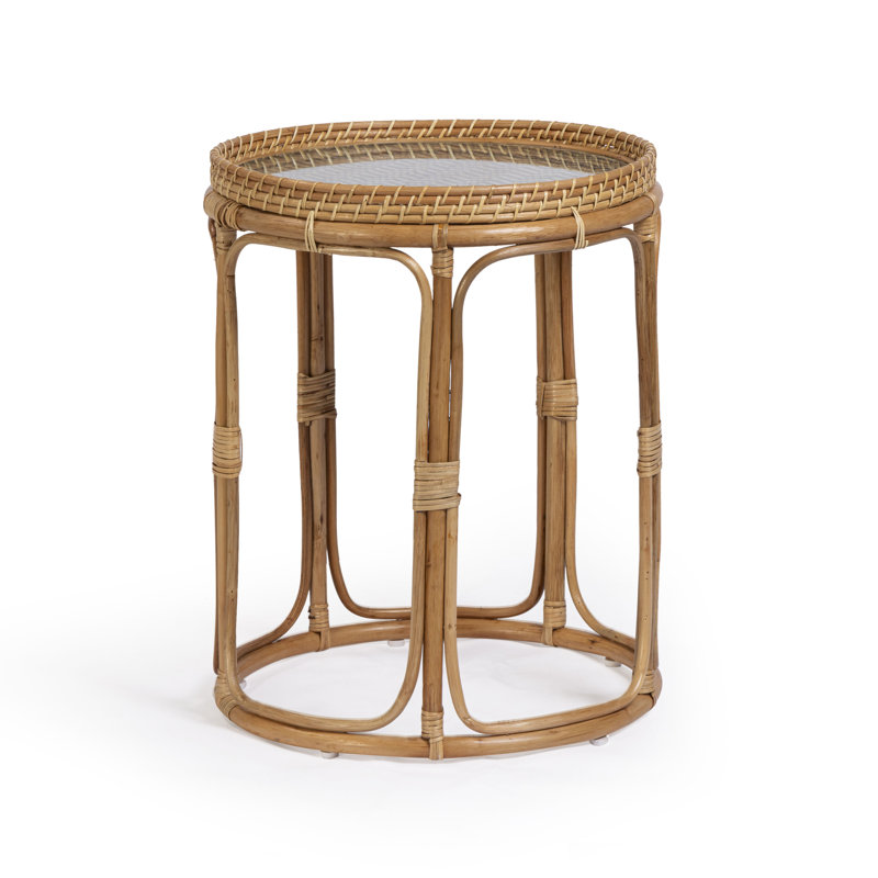 Table d'appoint en rotin Lindy