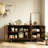 Rectangular Retro Painted Solid Wood Sideboard