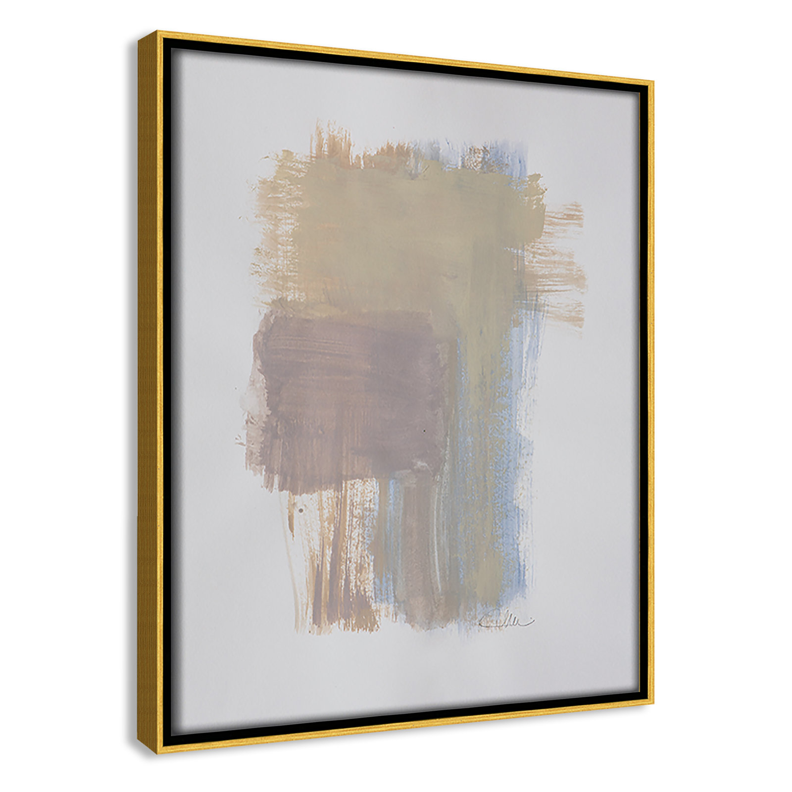 Esmeray "Powder Room Wash I" Print by Filippo Ioco, 11.5" H x 9.5" W x 2" D, Gold Framed