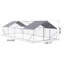 26 po x 10 pi 6 pi de fabrication de poulailler en métal avec petit filet et fonction de verrouillage pour la protection de la volaille
