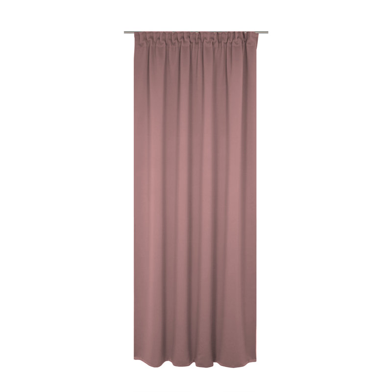Polyester Blackout Pinch Pleat Curtain Panel, 142cm wide x 305cm high, Lilac