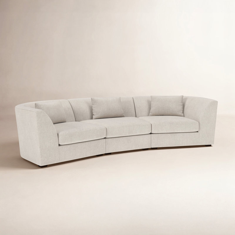 Krista 129" Modular Sofa, Marquis Java Performance Velvet