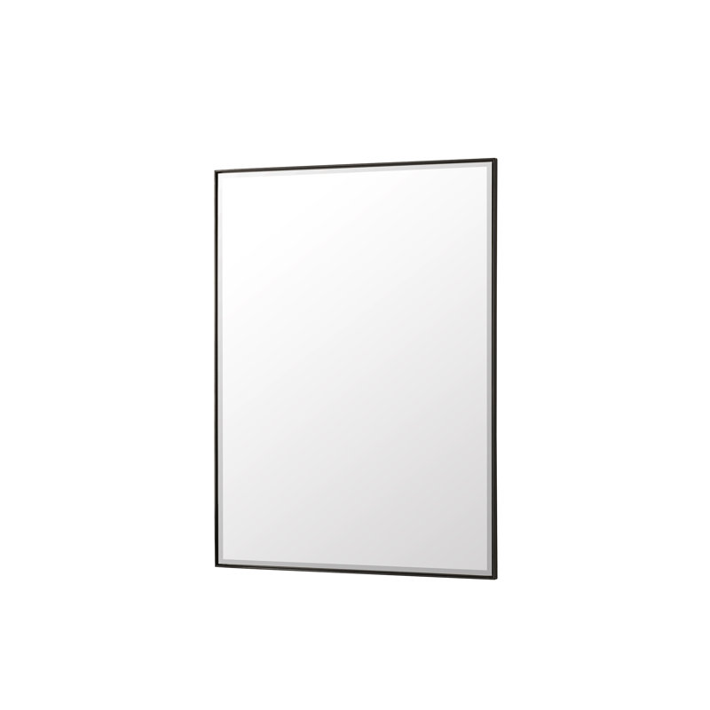 Rohe Flat Metal Beveled Wall Mirror