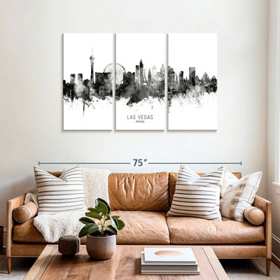 Nicci Las Vegas Nevada Skyline Name BW