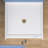 38 In L X 38 In W ADA Low Threshold Center Drain Shower Base With Slope Type Threshold, Matching Glossy Surface Open Design, Wheel Chair Access, Low Profile, White