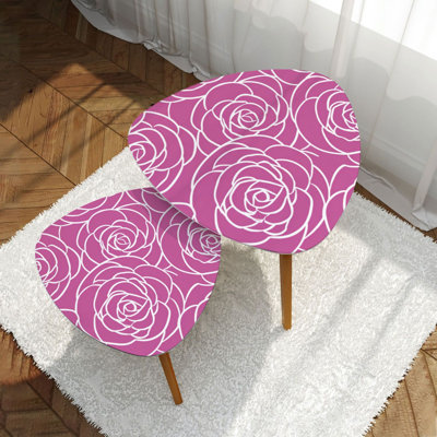 Ensemble de 2 tables basses gigognes Triangle