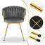 Dining Room Chairs, Kitchen Chairs, Living Room Chairs, With Metal Frame, Ergonomic, 360° Rotation, For Kitchen, Living Room, Balcony, Velvet Seat-1449839208-1469440720