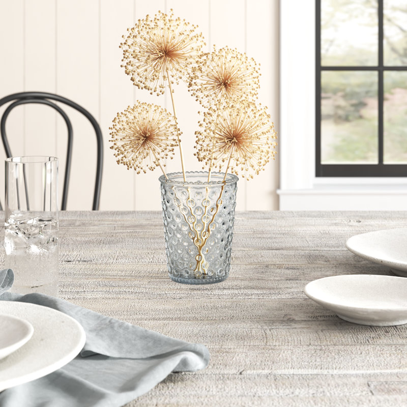 Bryant Handmade Glass Table Vase, 5" H x 4" W x 4" D