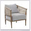 Chaise avec accoudoirs d'appoint
