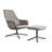 Lock Upholstered Swivel Armchair-19830126-107232318