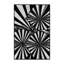 Tapis art déco lavabo lavabo à la machine gris et noir-1346718553