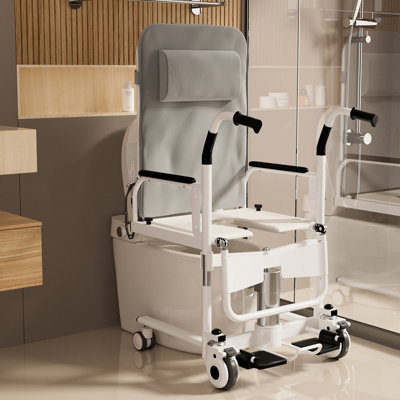 Bath Chair Lift With Toilet Seat, Adjustable Height