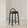 Bartolomea Upholstered Counter Stool with Solid Wood Frame