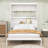 Murphy Bed Cabinet with Built-In Shelves & Hydraulic Lift-106950510-106950512