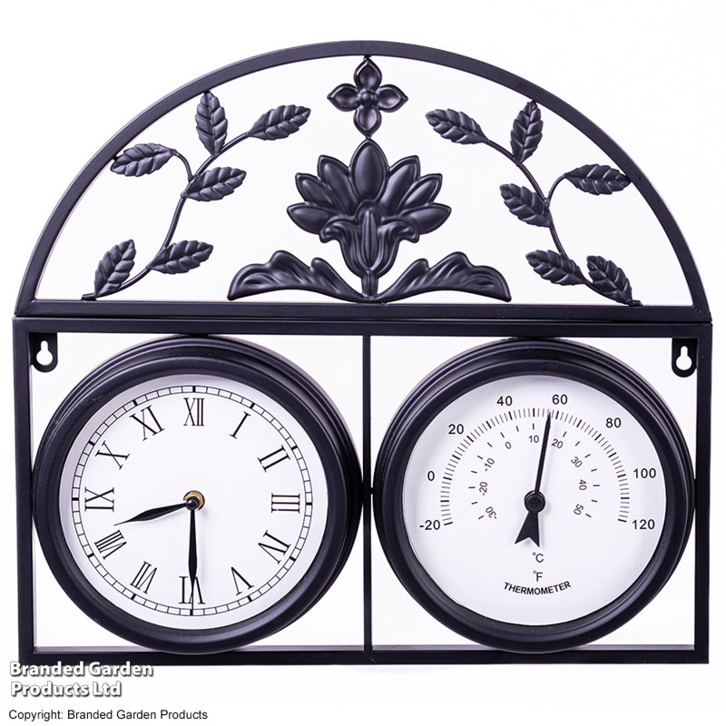 Metal Wall Clock, Black