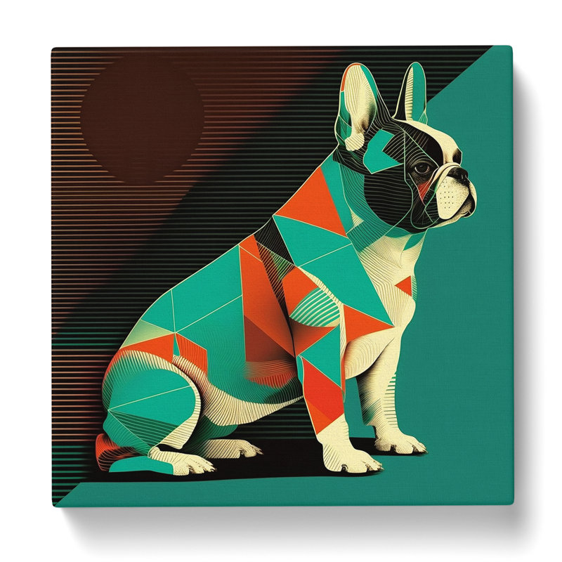 French Bulldog Constructivism - No Frame Print