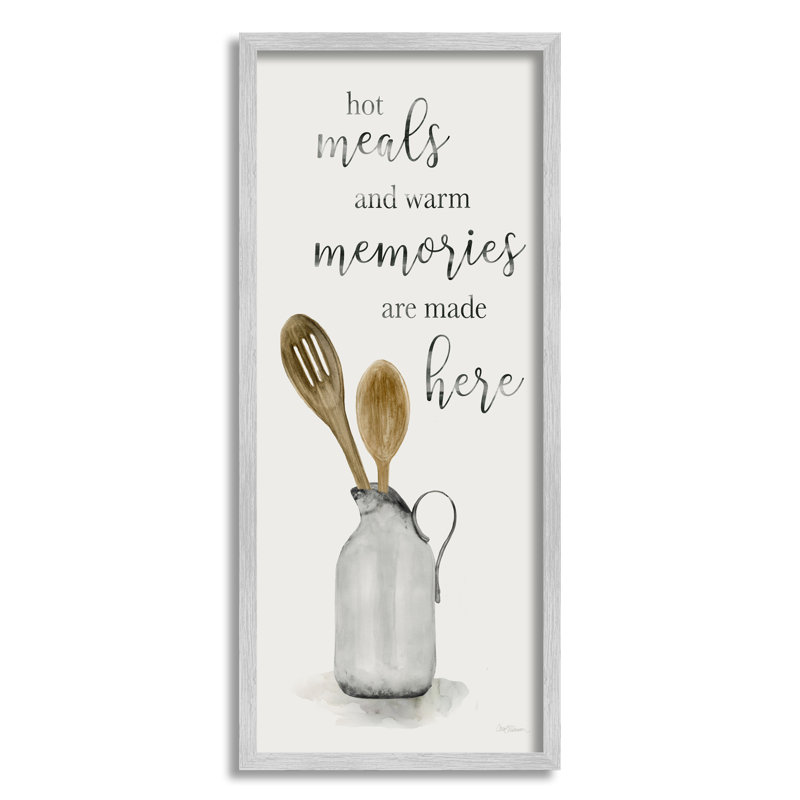 " Meals & Memories Phrase ", 24" H x 10" W x 1.5" D