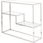 Yerkes 100cm Glass Top Console Table
