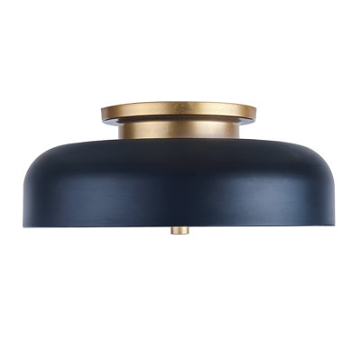 LED outdoor ceiling mount, with black finish and acrylic shade, 5 CCT adjustable