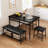 Cheviotdale 4 - Person Four Leg Dining Set-224235536