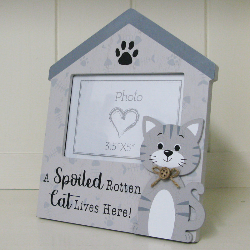 Chipman Grey Solid + Manufactured Wood Picture Frame
