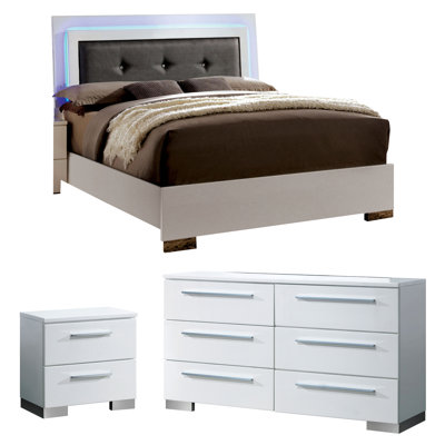 Ensemble de chambre configurable avec lit plateforme lambda