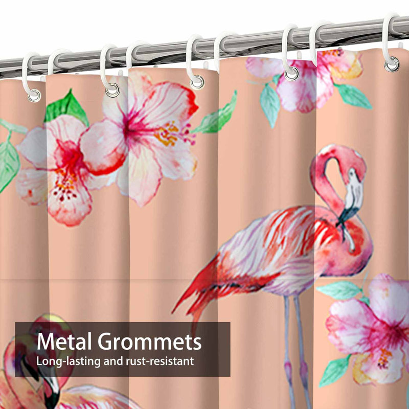 Rideau de douche abstrait avec 12 crochets, L 72 po x l 78 po