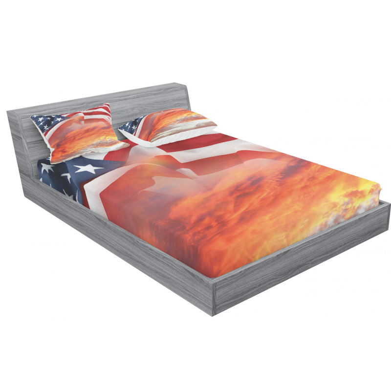 Microfiber Sheet Set, Queen Sheet Set with Fitted Sheet