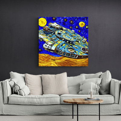 Millenium Falcon Two par Stephen Chambers, impression sur toile tendue