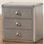 Bohrer 3 Drawer Bedside Table