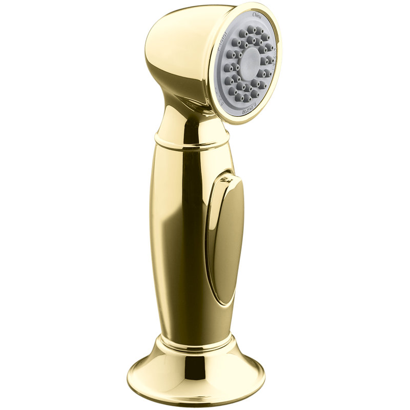 Accent Side Sprayer, Vibrant Polished Brass