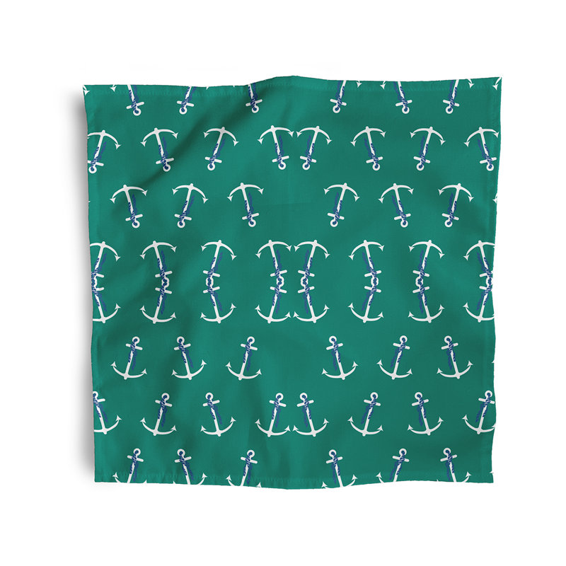 Harp Polyester Square Napkin, Green