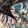 Tapis bleu floral Jackson
